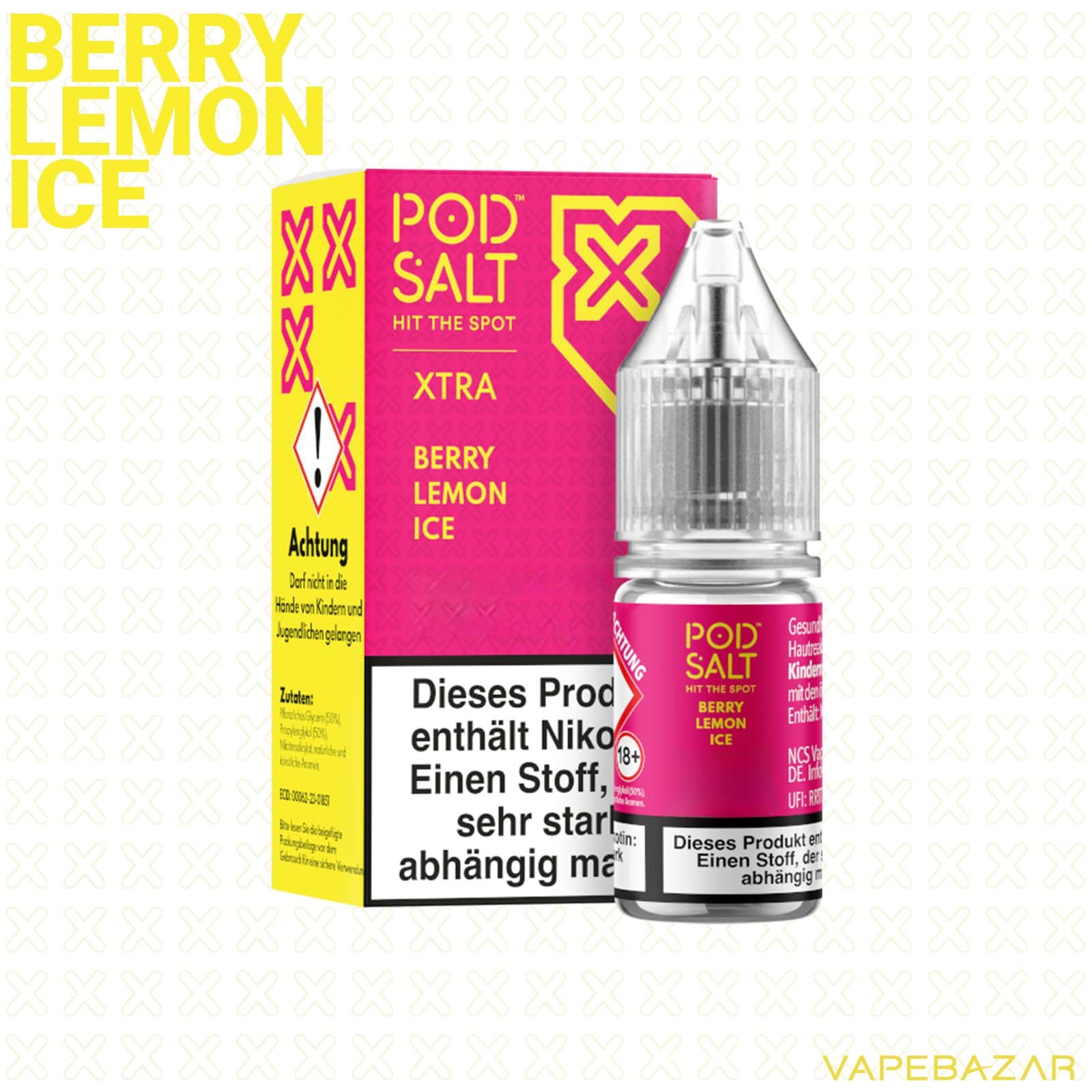 BerryLemonIce2 | Vapebazar Vapebazar Pod Salt X Nikotinsalz Liquid - Berry Lemon Ice