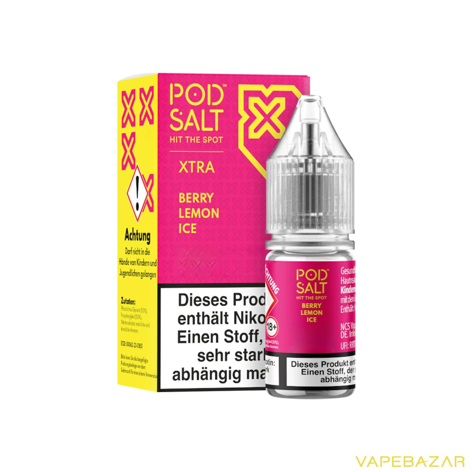 BerryLemonIce3 | Vapebazar Vapebazar Pod Salt X Nikotinsalz Liquid - Berry Lemon Ice