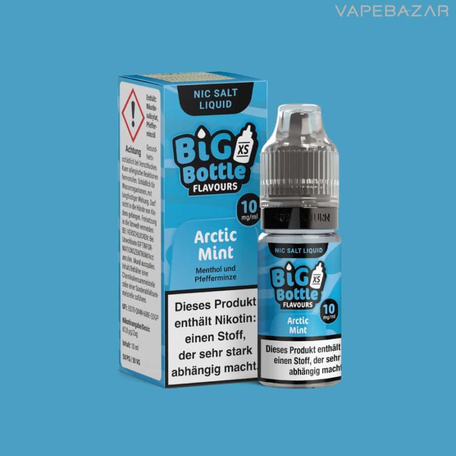 Big Bottle Liquid Nikotinsalz Arctic Mint | Vapebazar Big Bottle Nikotinsalz Liquid - Arctic Mint