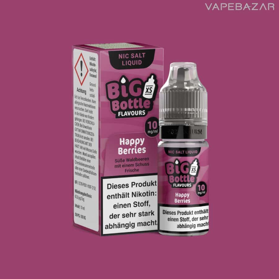 Big Bottle Liquid Nikotinsalz Happy Berries | Vapebazar Big Bottle Nikotinsalz Liquid - Happy Berries