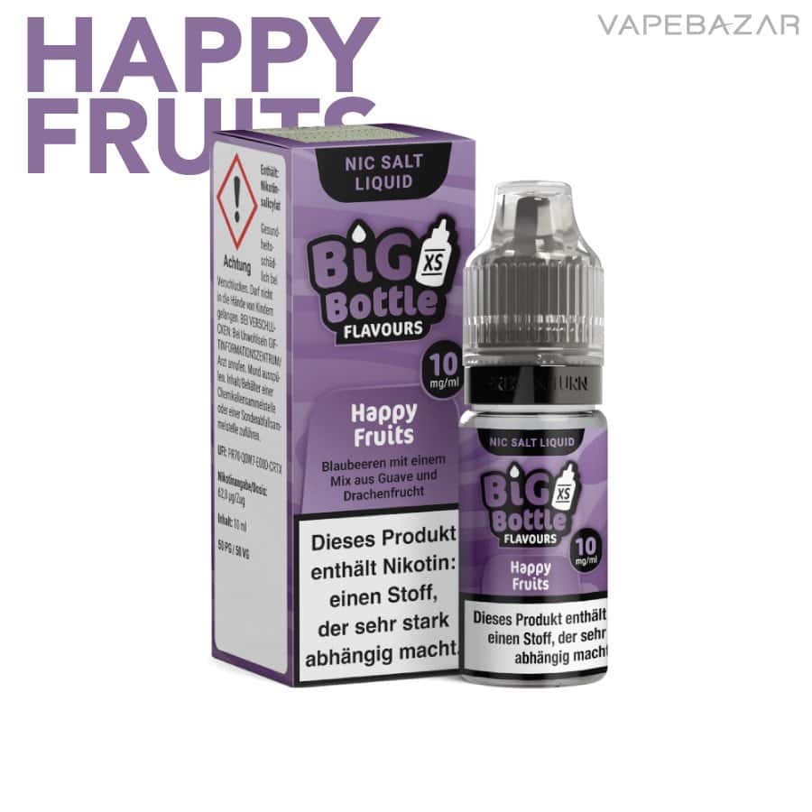 Big Bottle Liquid Nikotinsalz Happy Fruits 02 | Vapebazar Big Bottle Nikotinsalz Liquid - Happy Fruits