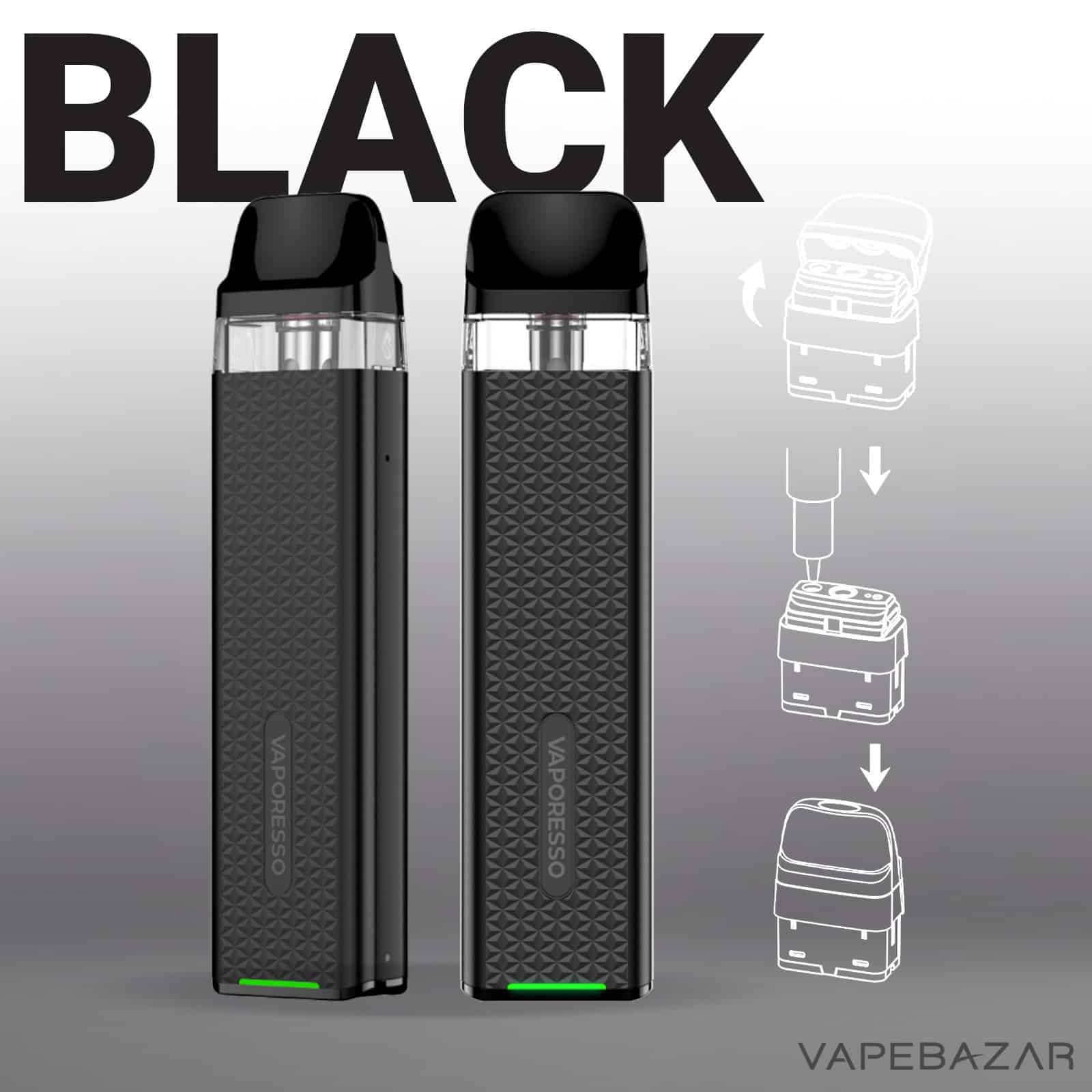 Black2 3 | Vapebazar Vaporesso Xros 3 Mini Kit - Black