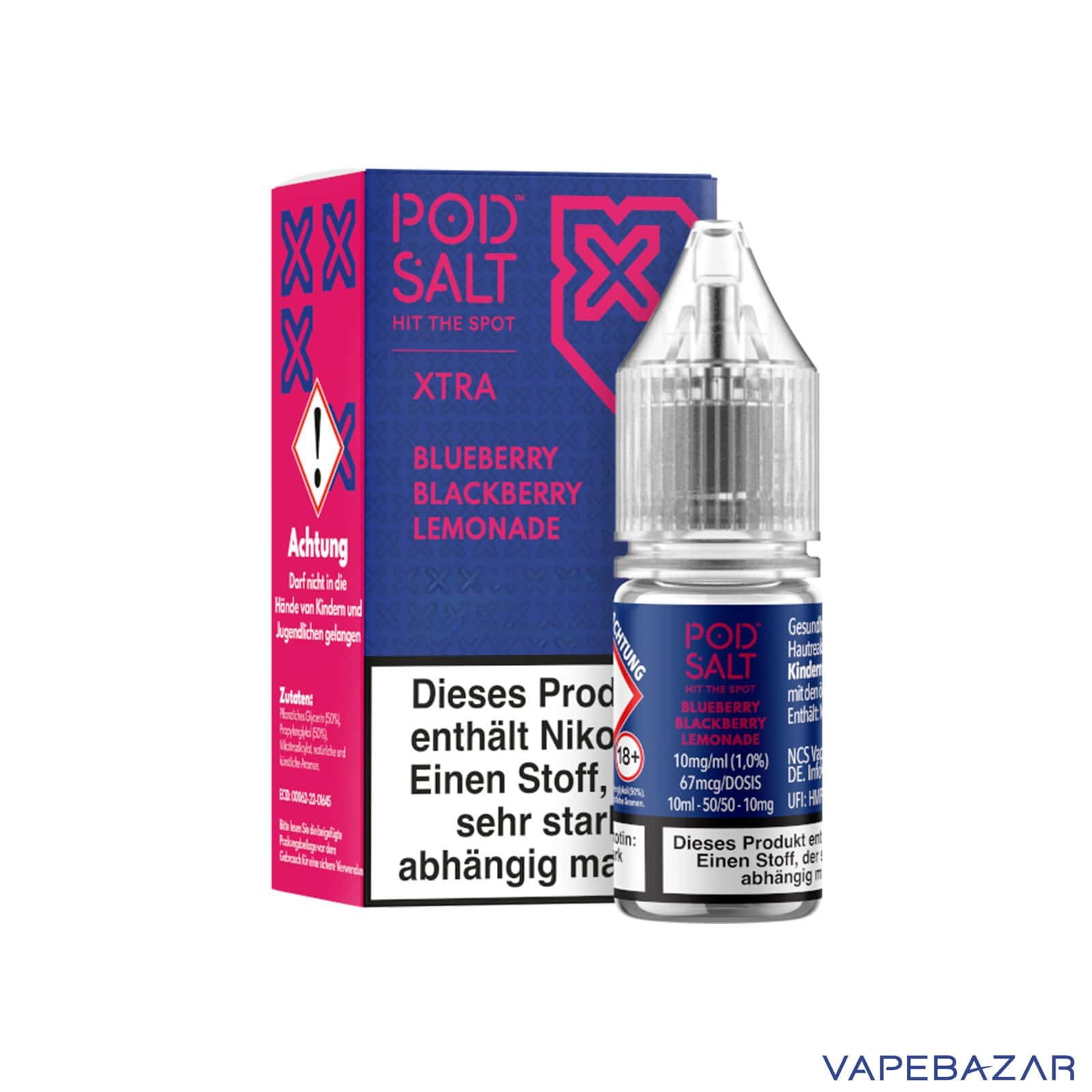BlueberryBlackberryLemonade3 | Vapebazar Vapebazar Pod Salt X Nikotinsalz Liquid - Blueberry Blackberry Lemonade