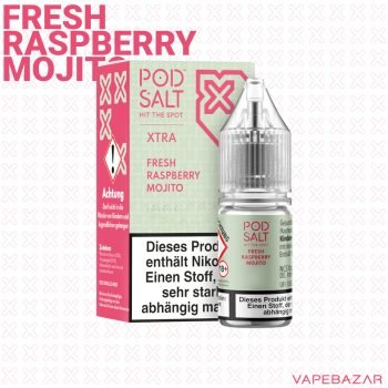 Vapebazar Pod Salt X Nikotinsalz Liquid - fresh raspberry mojito