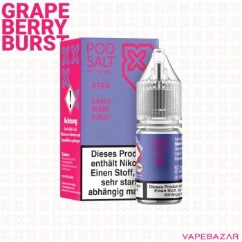 Vapebazar Pod Salt X Nikotinsalz Liquid - grape berry burst