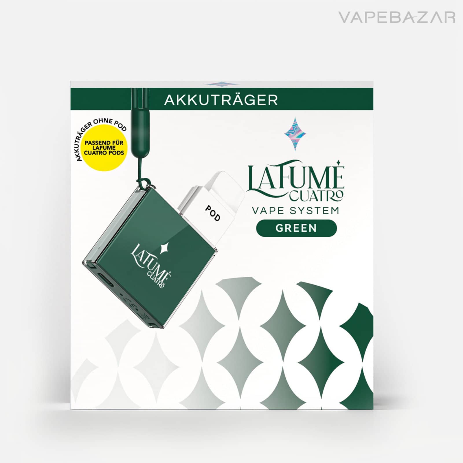 Green3 | Vapebazar La Fume Cuatro Akkuträger - Green - Vape System