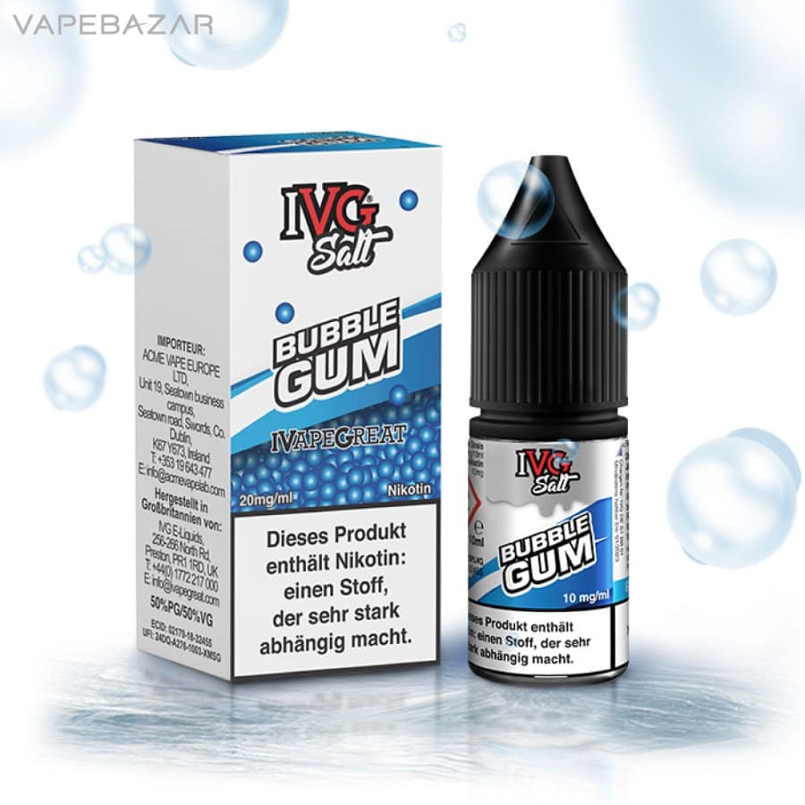 IVG Salt Liquid Bubble Gum 02 | Vapebazar Ivg Salt Liquid - Bubblegum