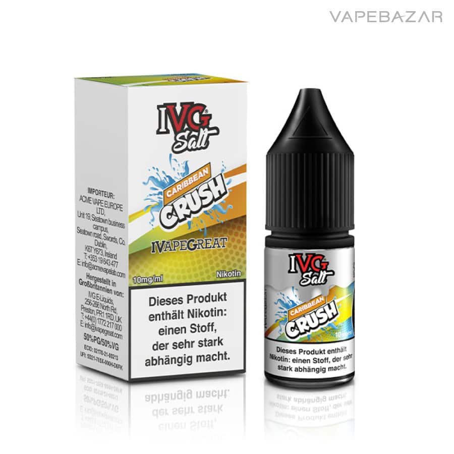 IVG Salt Liquid Caribbean Crush 03 | Vapebazar Ivg Salt Liquid - Caribbean Crush