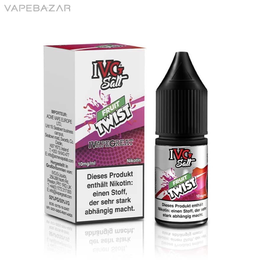 IVG Salt Liquid Fruit Twist 02 | Vapebazar Ivg Salt Liquid - Fruit Twist