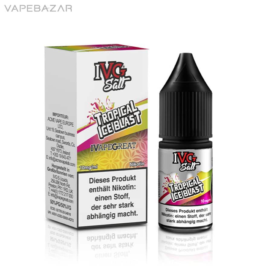 IVG Salt Liquid Tropical Ice Blast 02 | Vapebazar Ivg Salt Liquid - Tropical Ice Blast