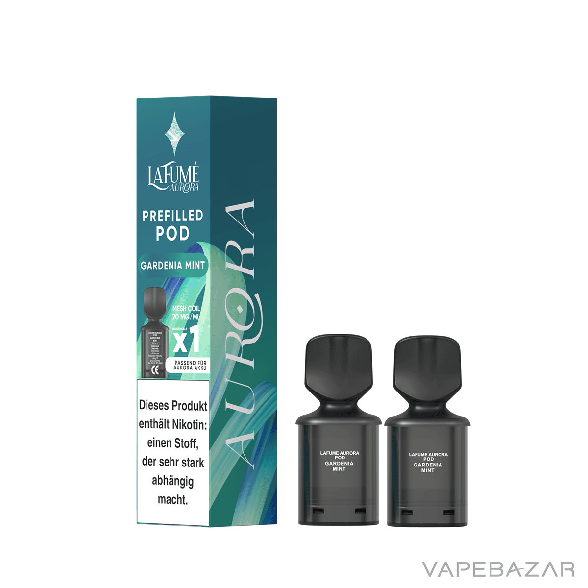 La Fume Aurora Pod System 2er Pack Gardenia Mint | Vapebazar La-Fume-Aurora-Pod-System-2Er-Pack-Gardenia-Mint