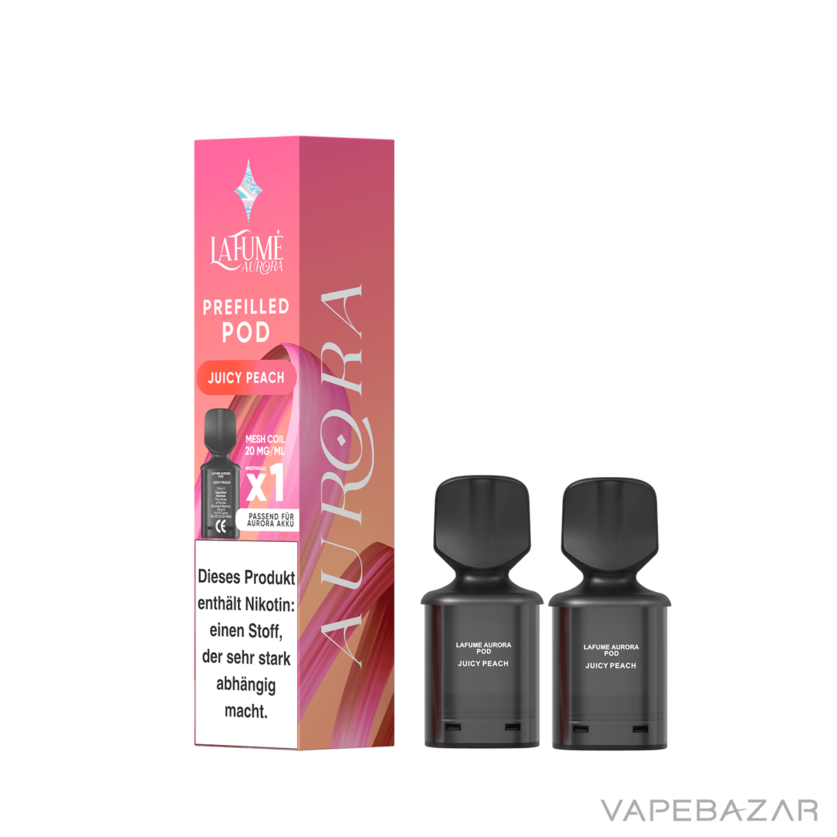 La Fume Aurora Pod System 2er Pack Juicy Peach | Vapebazar La Fume Aurora Podsystem - Juicy Peach 2Er Pack