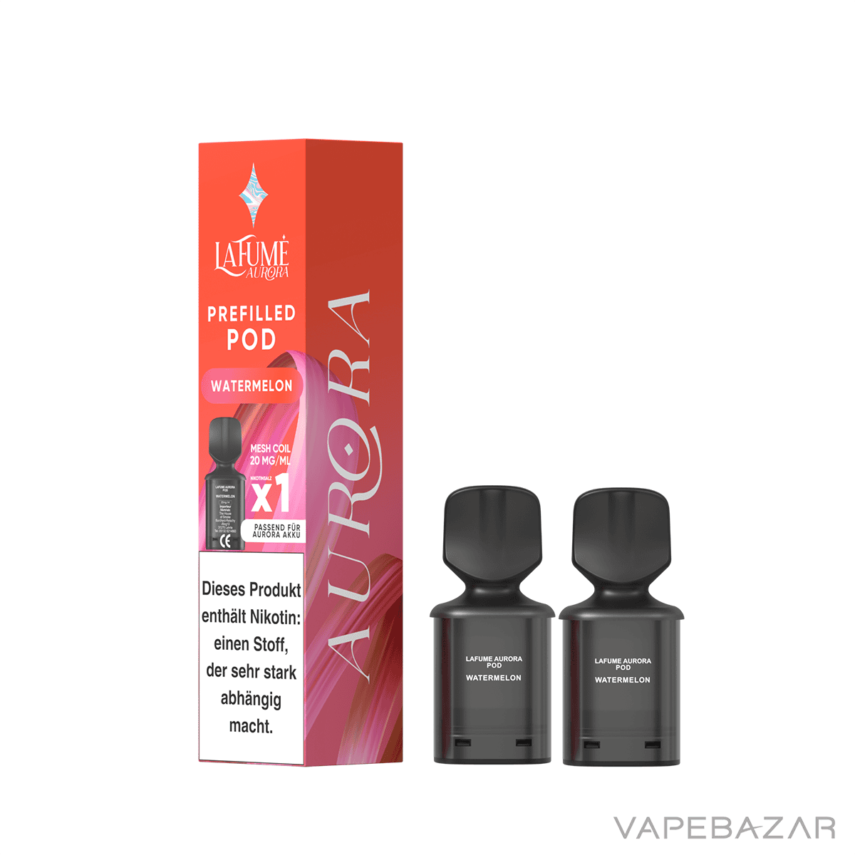 La Fume Aurora Pod System 2er Pack Watermelon | Vapebazar La-Fume-Aurora-Pod-System-2Er-Pack-Watermelon