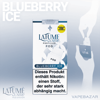 La Fume Cuatro – Blueberry Ice – Prefilled Liquid Pod – 2er Pack