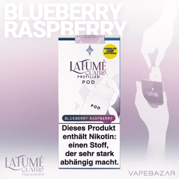 La Fume Cuatro – Blueberry Raspberry – Prefilled Liquid Pod – 2er Pack