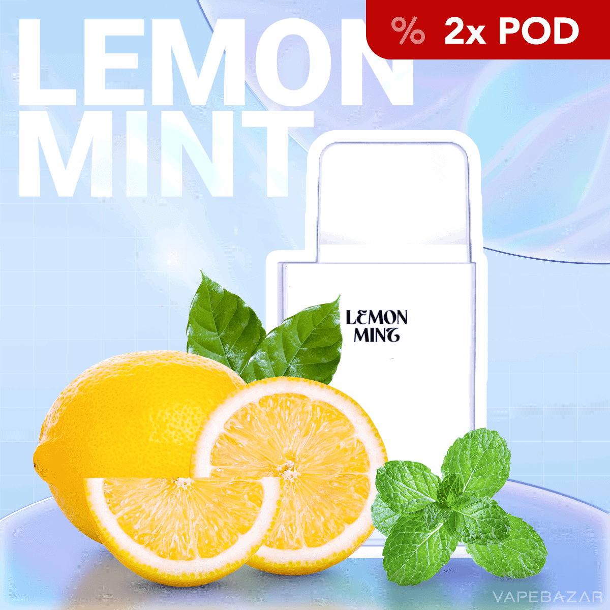 La Fume Cuatro Pod Lemon Mint 01 | Vapebazar La Fume Cuatro – Lemon Mint – Prefilled Liquid Pod – 2Er Pack - Prefilled Pod