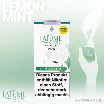 La Fume Cuatro – Lemon Mint – Prefilled Liquid Pod – 2er Pack - Prefilled Pod
