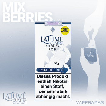 La Fume Cuatro – Mix Berries – Prefilled Liquid Pod – 2er Pack