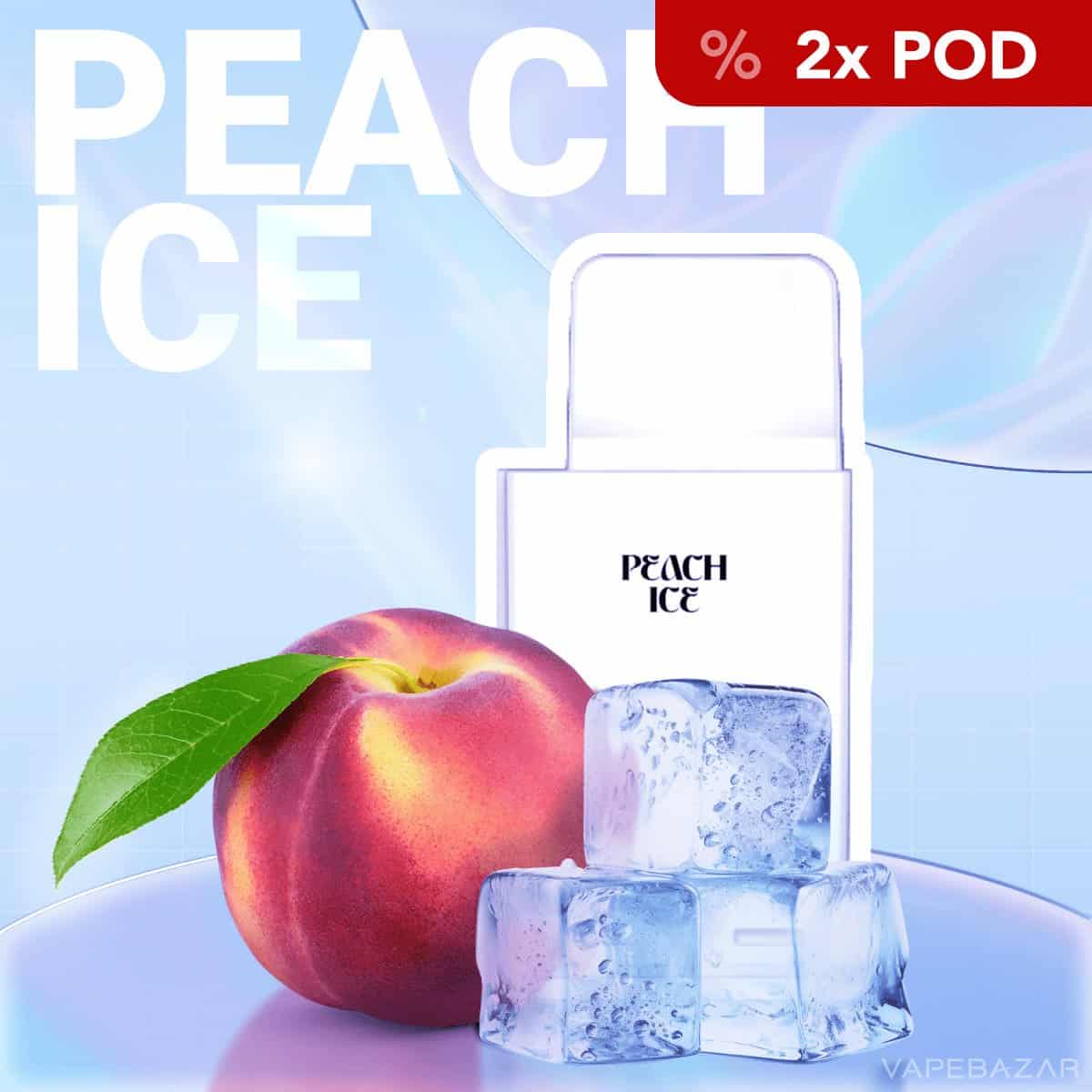 La Fume Cuatro Pod Peach Ice 01 | Vapebazar La Fume Cuatro – Peach Ice – Prefilled Liquid Pod – 2Er Pack - Vape System