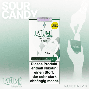 La Fume Cuatro – Sour Candy – Prefilled Liquid Pod – 2er Pack