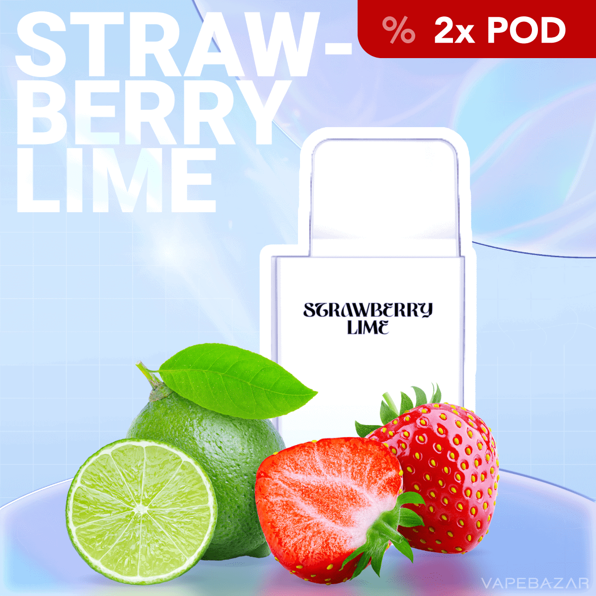 La Fume Cuatro Pod Strawberry Lime 2er Pack 01 | Vapebazar La Fume Cuatro Pod - Strawberry Lime Prefilled Pod System 2Er Pack