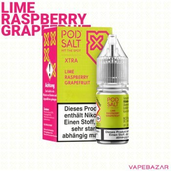 Vapebazar Pod Salt X Nikotinsalz Liquid - lime raspberry grapefruit