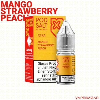 Vapebazar Pod Salt X Nikotinsalz Liquid - mango strawberry peach