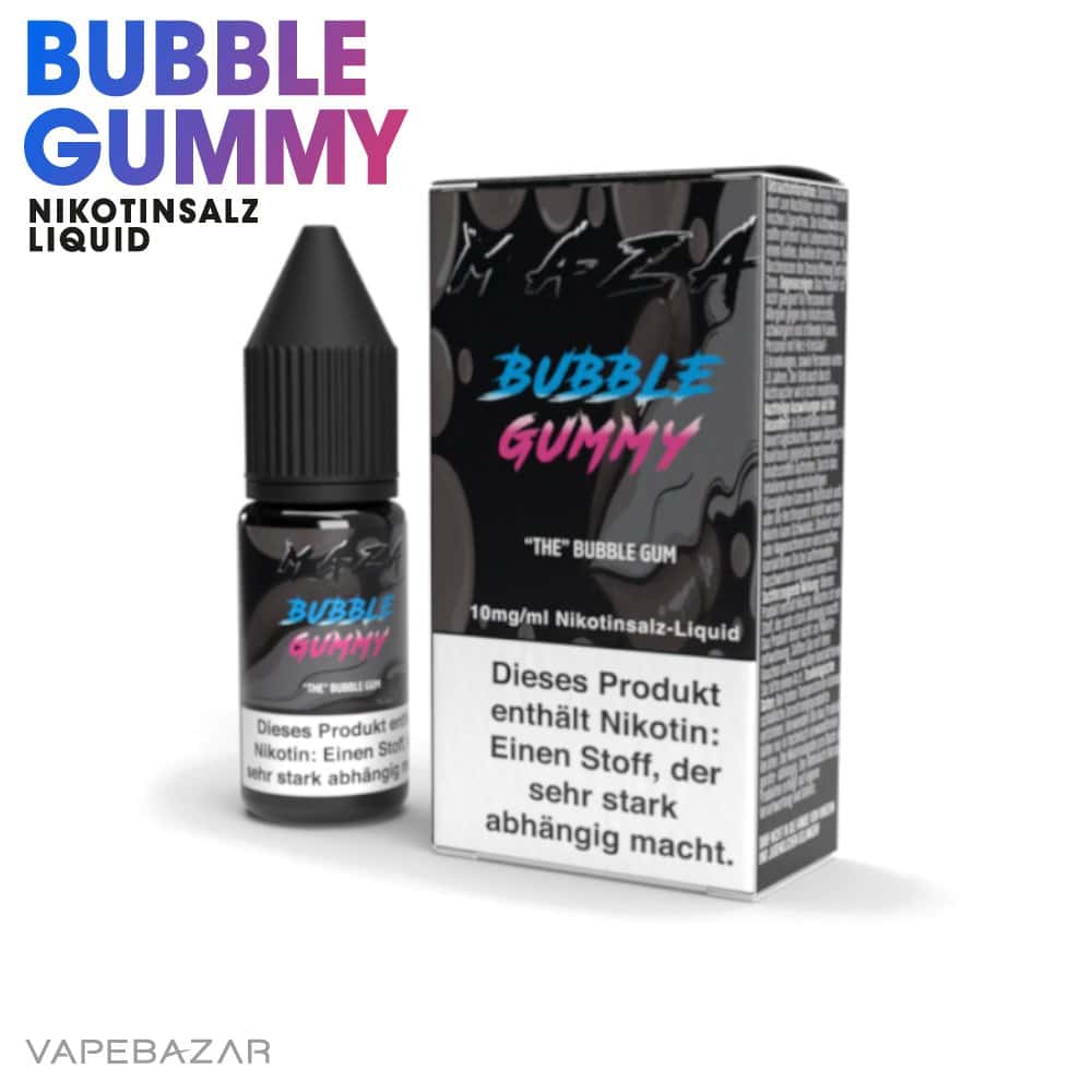 Maza Nikotinsalz Liquid Bubble Gum 02 | Vapebazar Maza Nikotinsalz Liquid - Bubble Gummy