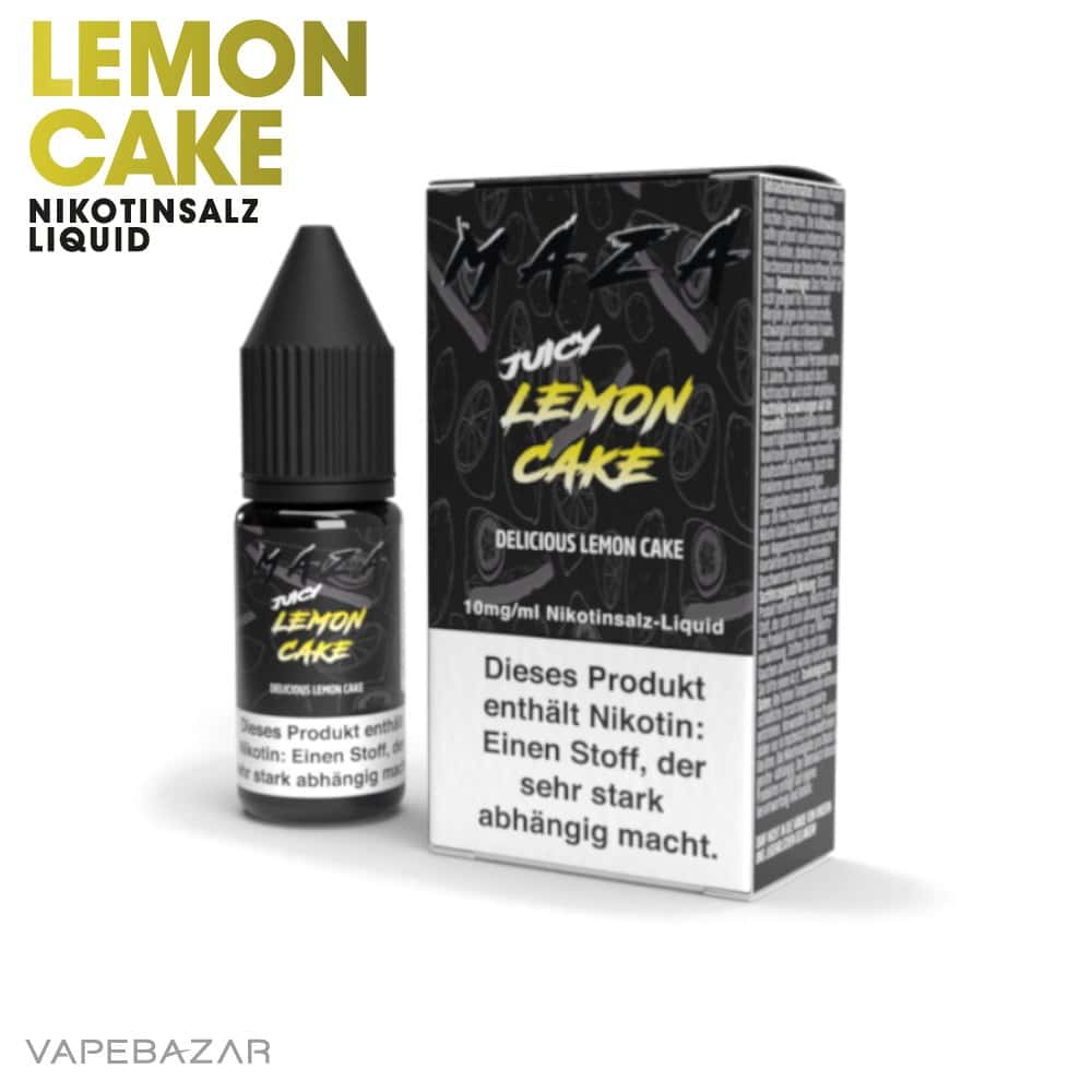 Maza Nikotinsalz Liquid Lemon Cake 02 | Vapebazar Maza Nikotinsalz Liquid - Lemon Cake