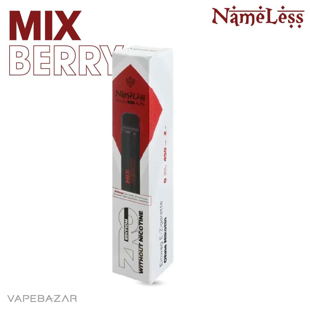 Nameless Zero Nikotinfrei Mix Berry | Vapebazar Nameless Vape Zro Edition - Mix Berry - Nikotinfrei