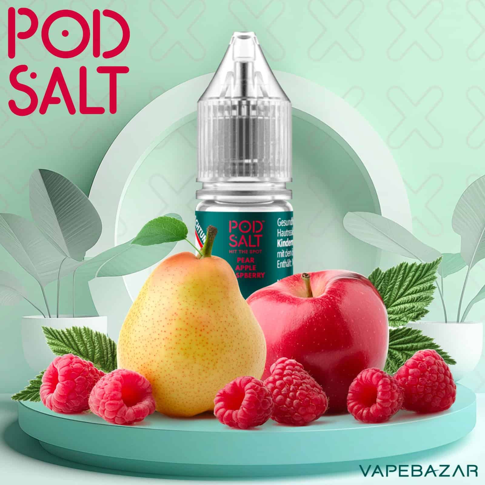 PearAppleRaspberry | Vapebazar Vapebazar Pod Salt X Nikotinsalz Liquid - Pear Apple Raspberry