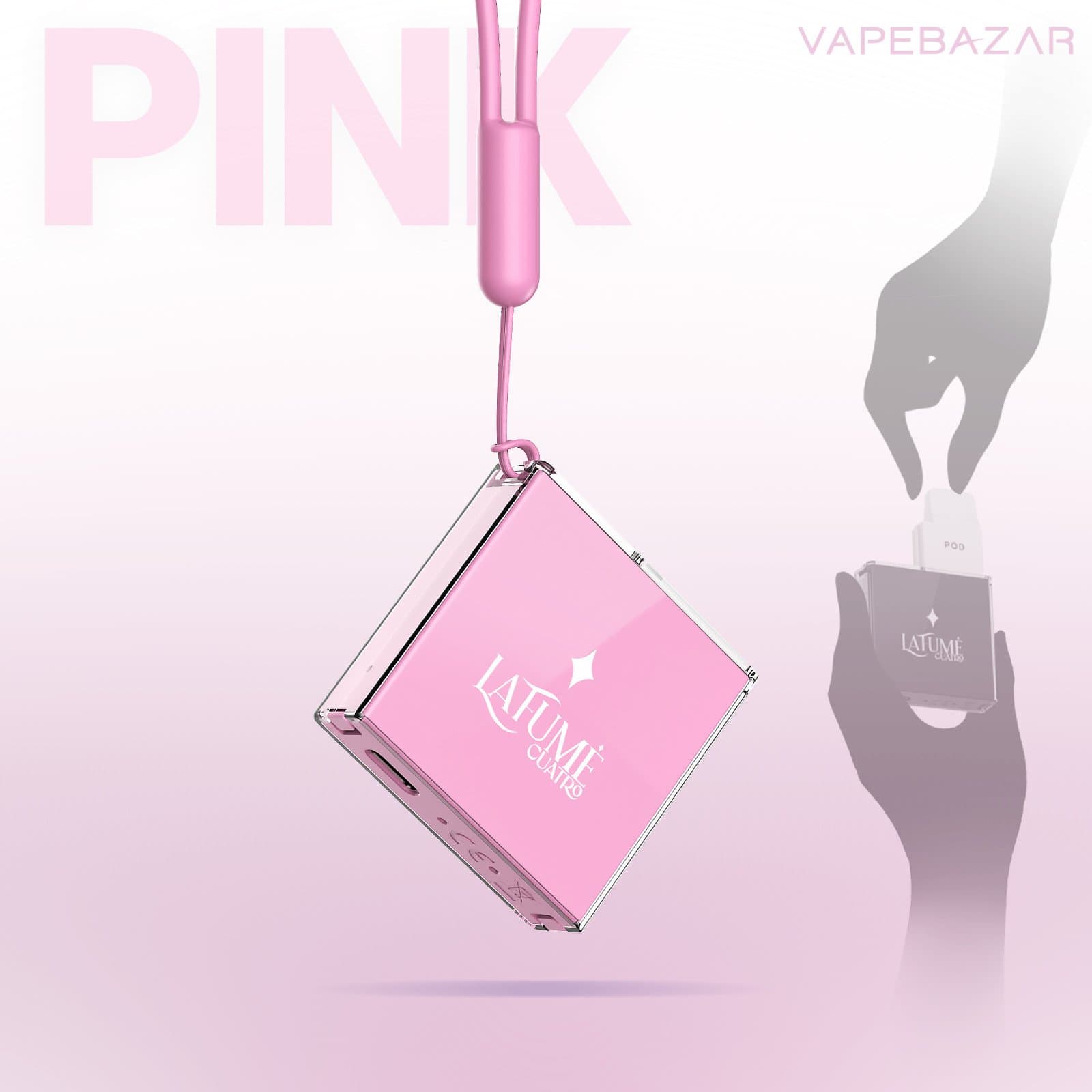 Pink2 | Vapebazar La Fume Cuatro Akkuträger - Pink - Vape System