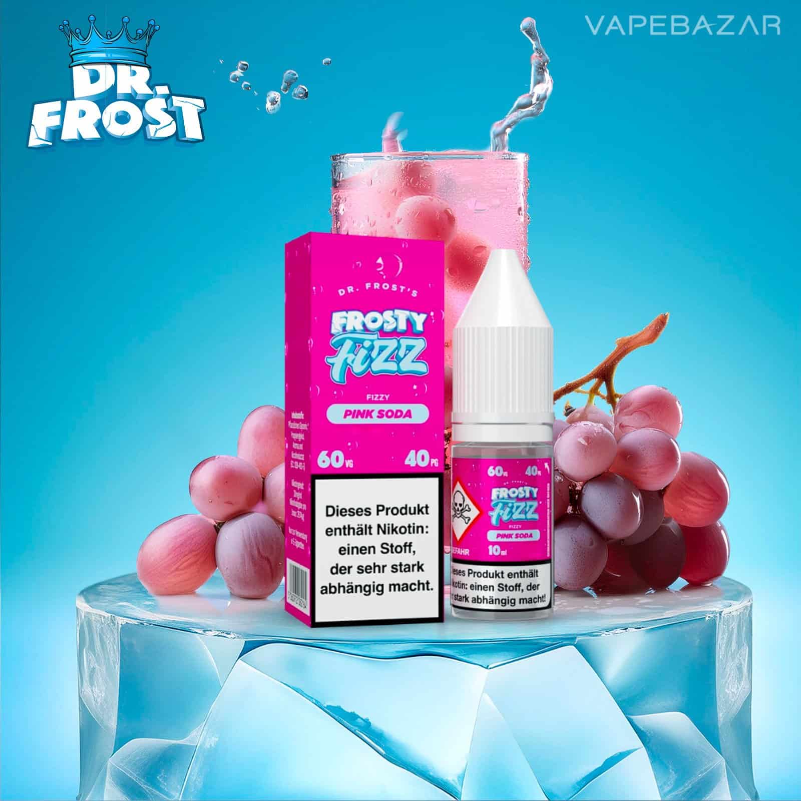 PinkSoda | Vapebazar Dr. Frost - Frosty Fizz - Nikotinsalz Liquid - Pink Soda