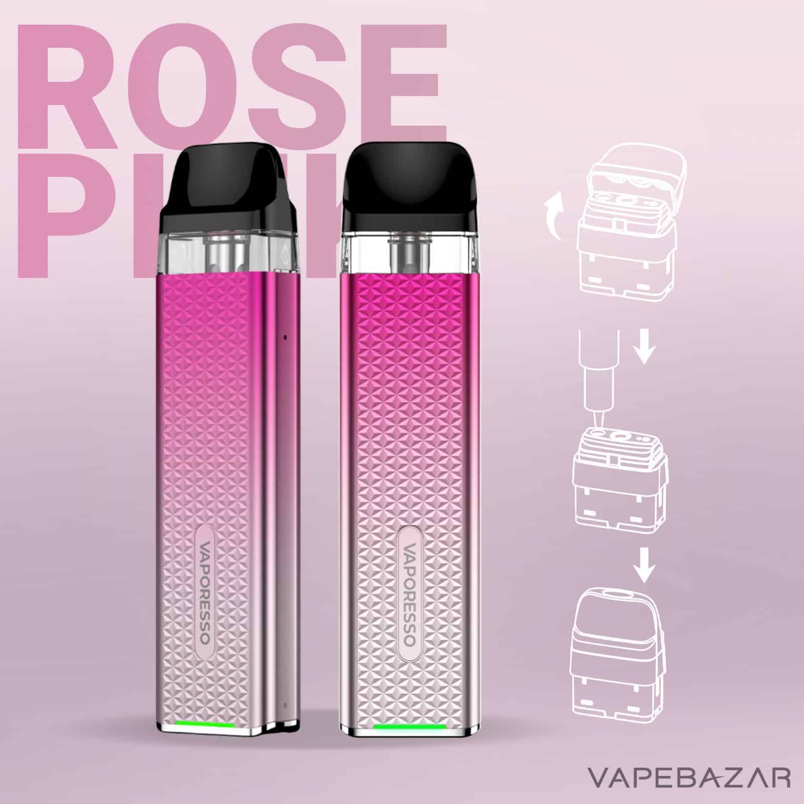RosePink2 | Vapebazar Vaporesso Xros 3 Mini Kit - Pink