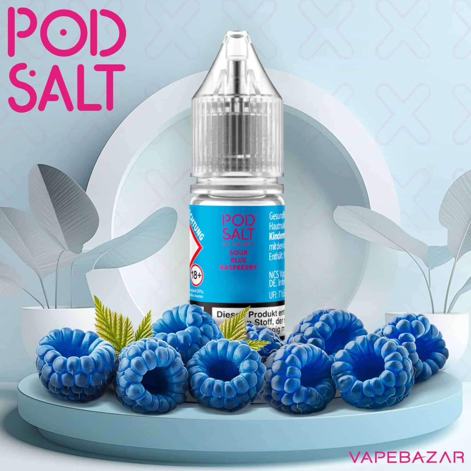 SourBlueRaspberry | Vapebazar Vapebazar Pod Salt X Nikotinsalz Liquid - Sour Blue Raspberry