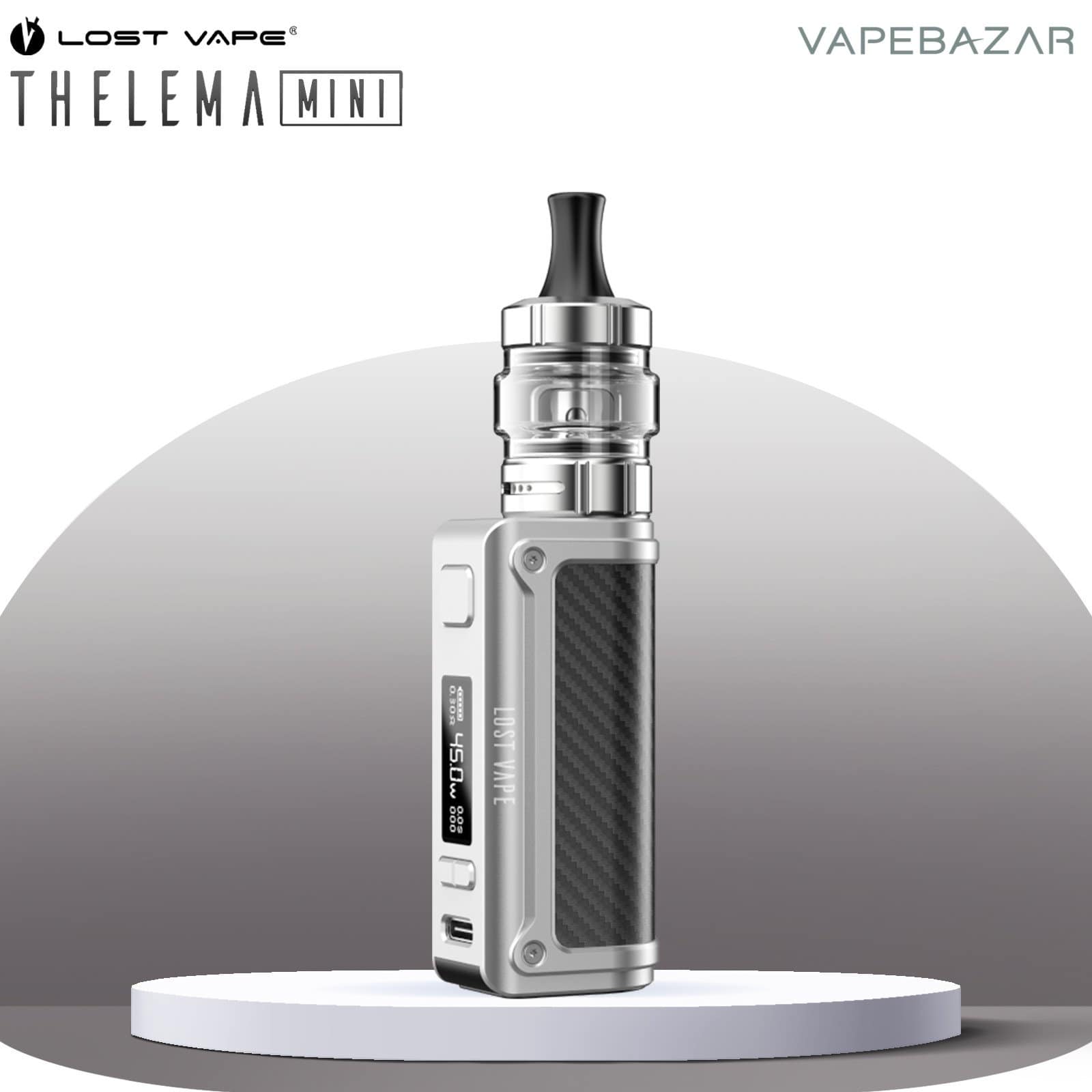 SpaceSilver 1 | Vapebazar Lost Vape Thelema Mini Pod System - Space Silver
