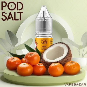 Vapebazar Pod Salt X Nikotinsalz Liquid - Sweet Tangerine Coconut