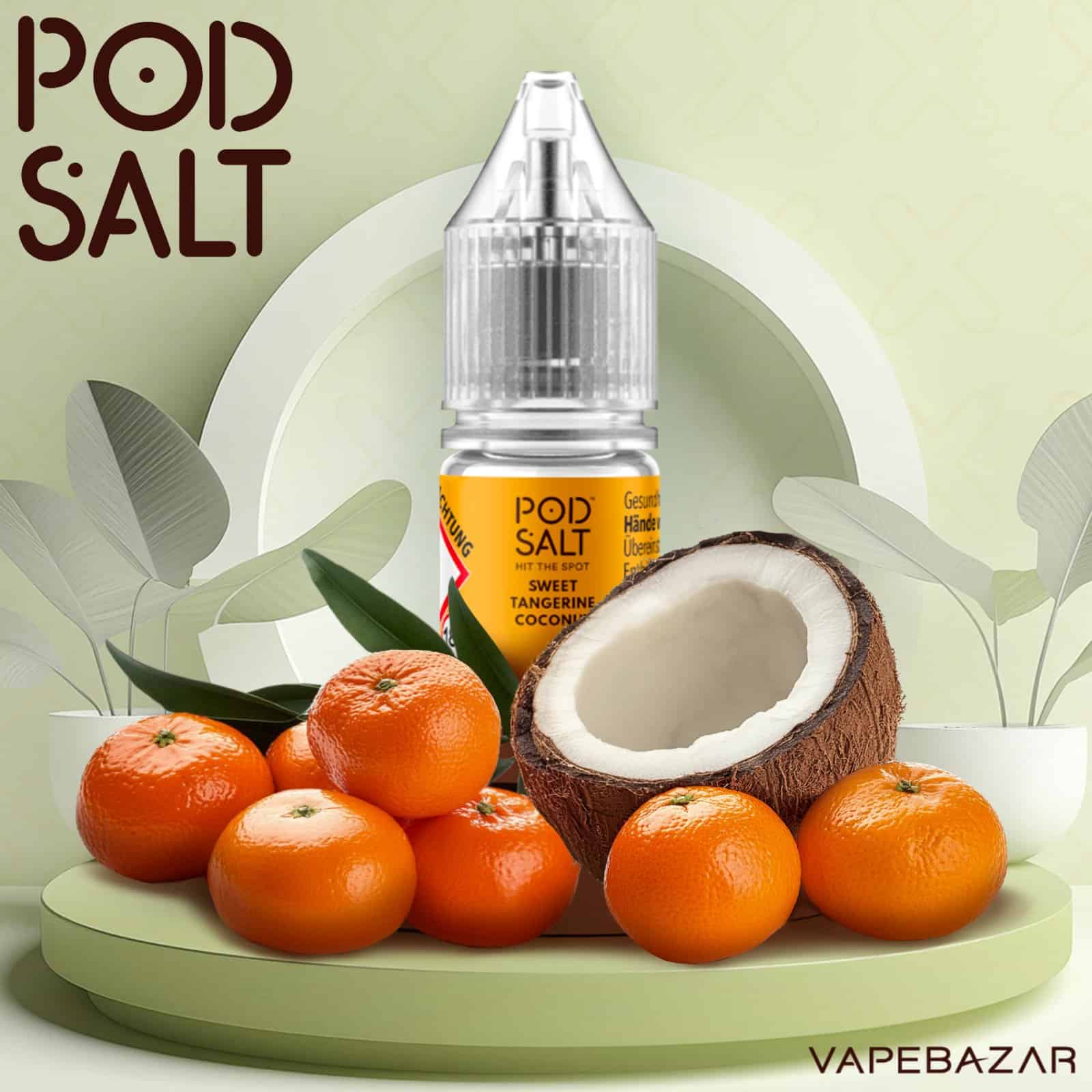 SweetTangerineCoconut | Vapebazar Vapebazar Pod Salt X Nikotinsalz Liquid - Sweet Tangerine Coconut