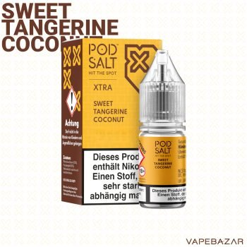 Vapebazar Pod Salt X Nikotinsalz Liquid - Sweet Tangerine Coconut