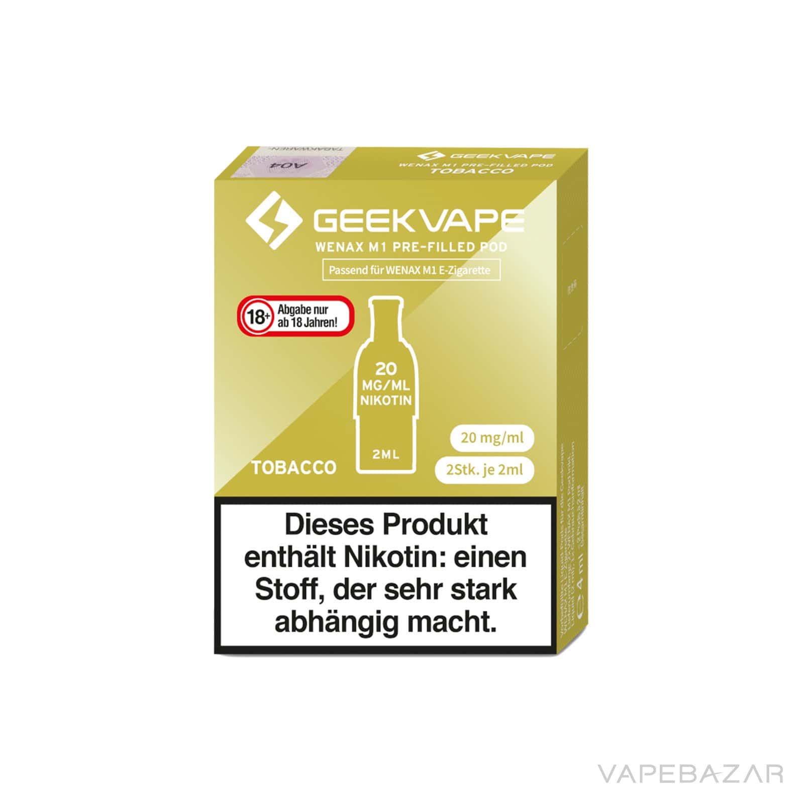 Tobacco3 | Vapebazar Geekvape Wenax M1 Pod - Tobacco