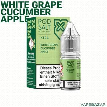 Vapebazar Pod Salt X Nikotinsalz Liquid - White Grape Cucumber Apple