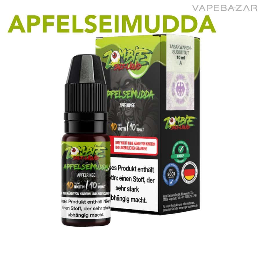 Zombie Liquid Apfelseimudda 02 | Vapebazar Zombie Nikotinsalz Liquid - Apfelseimudda