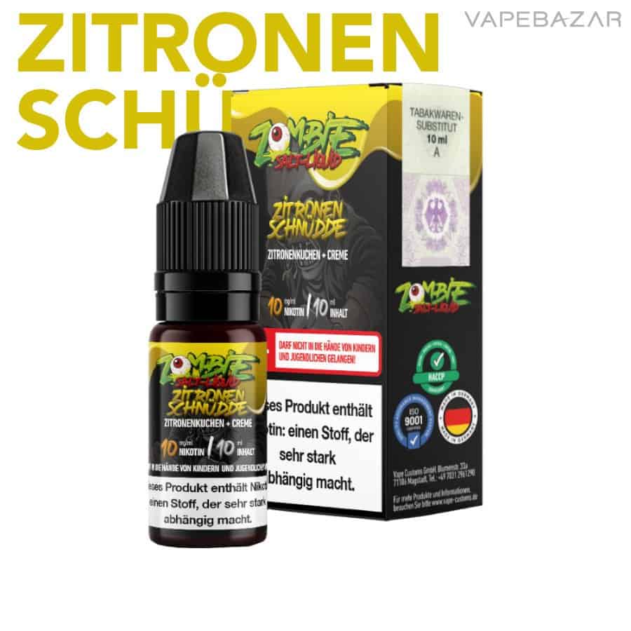 Zombie Liquid Zitronen schnudde 02 | Vapebazar Zombie Nikotinsalz Liquid - Zitronenschnüdde