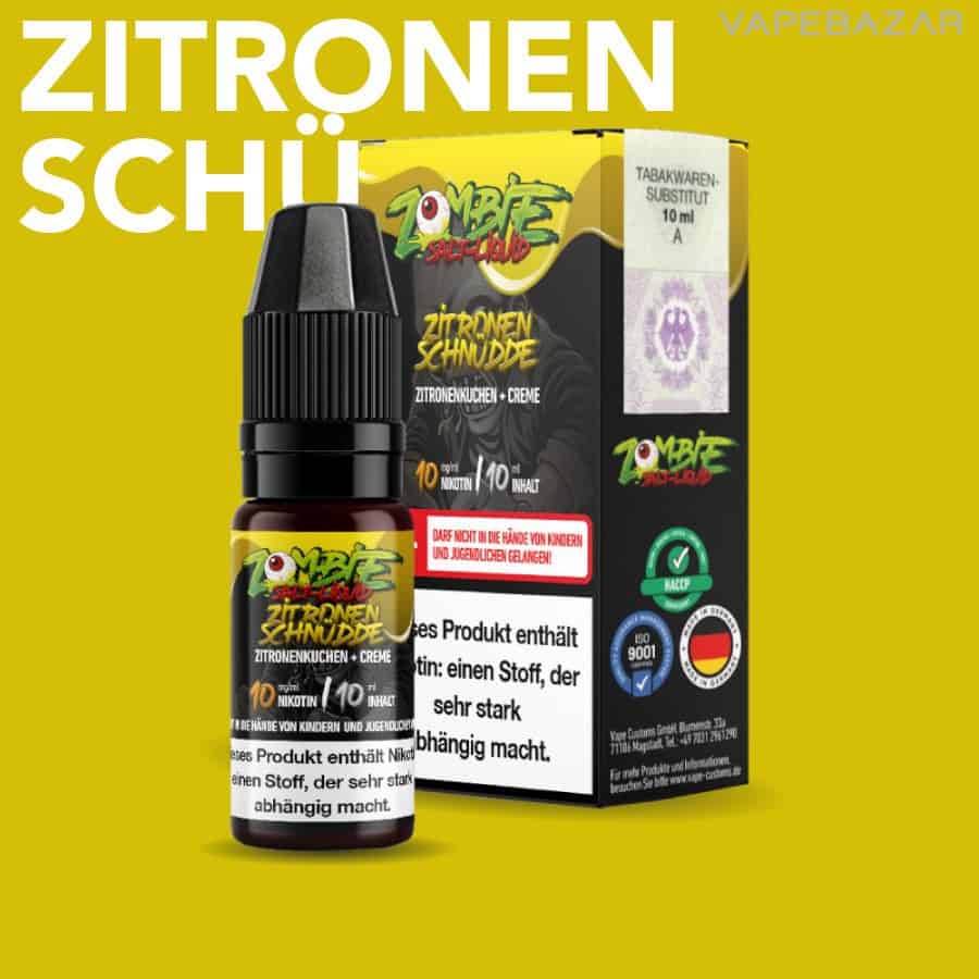 Zombie Liquid Zitronen schnudde | Vapebazar Zombie Nikotinsalz Liquid - Zitronenschnüdde