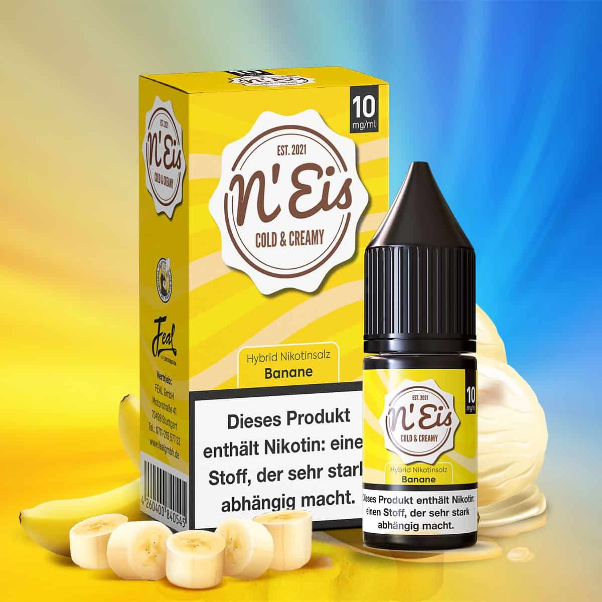 | Vapebazar N'Eis Hybrid Nikotinsalz Liquid - Banane