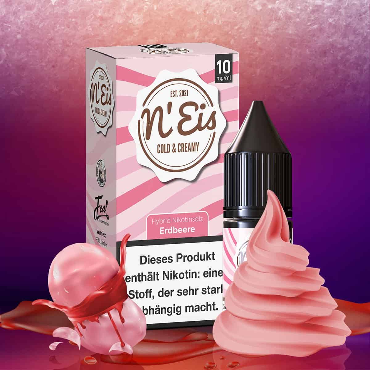 | Vapebazar N'Eis Hybrid Nikotinsalz Liquid - Erdbeere