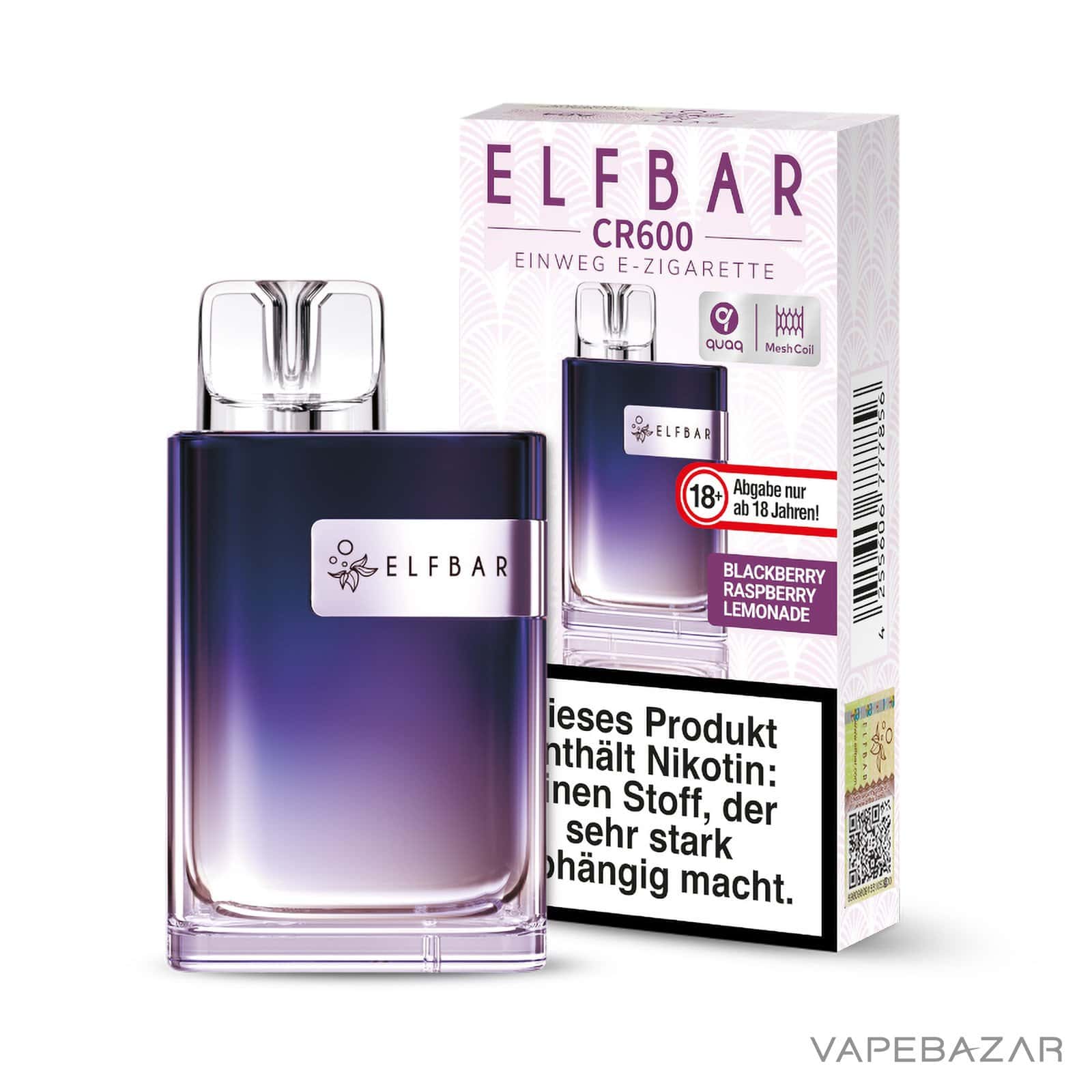 BlackberryRaspberryLemonade3 | Vapebazar Vapebazar Elfbar Cr600 Blackberry Raspberry Lemonade 3