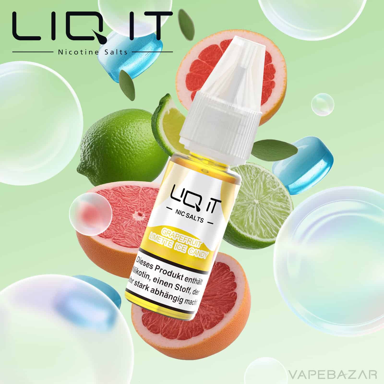 GrapefruitLimetteIceCandy | Vapebazar Vapebazar Liq It Grapefruit Limette Ice Candy