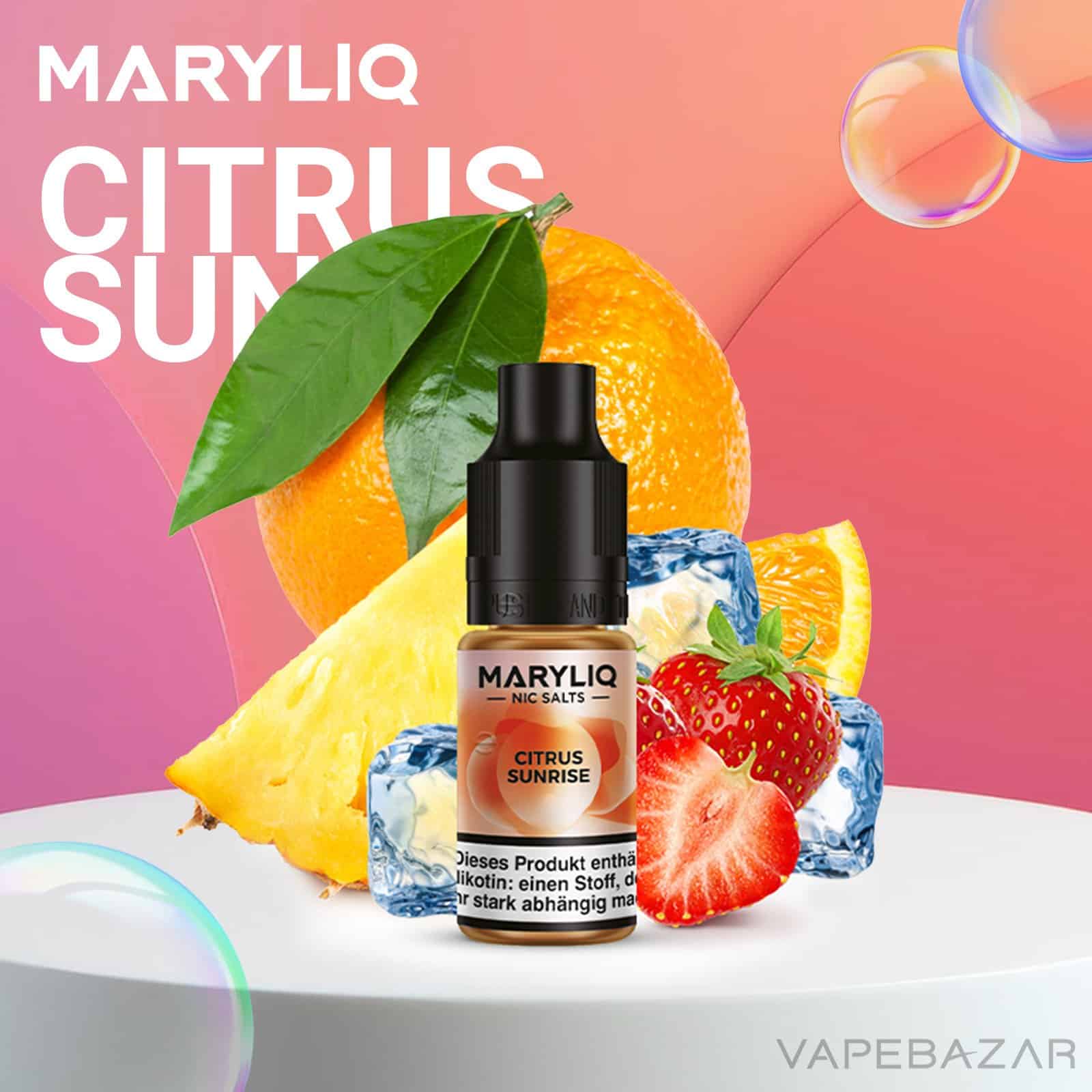 MARYLIQ by Lost Mary Nic Salt Citrus Sunrise | Vapebazar Maryliq By Lost Mary - Nic Salt - Citrus Sunrise - Vapebazar