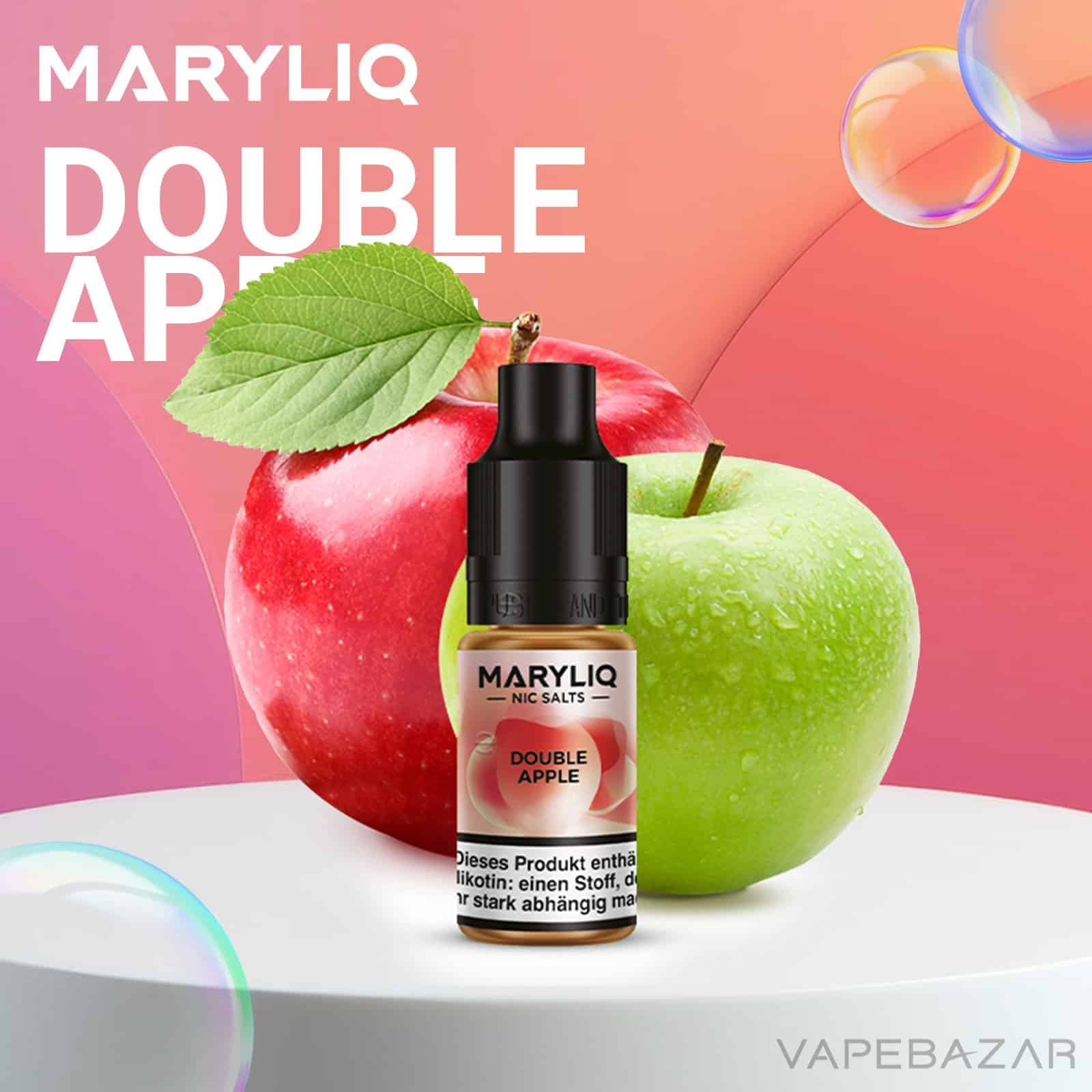 MARYLIQ by Lost Mary Nic Salt Double Apple | Vapebazar Maryliq By Lost Mary - Nic Salt - Double Apple - Vapebazar